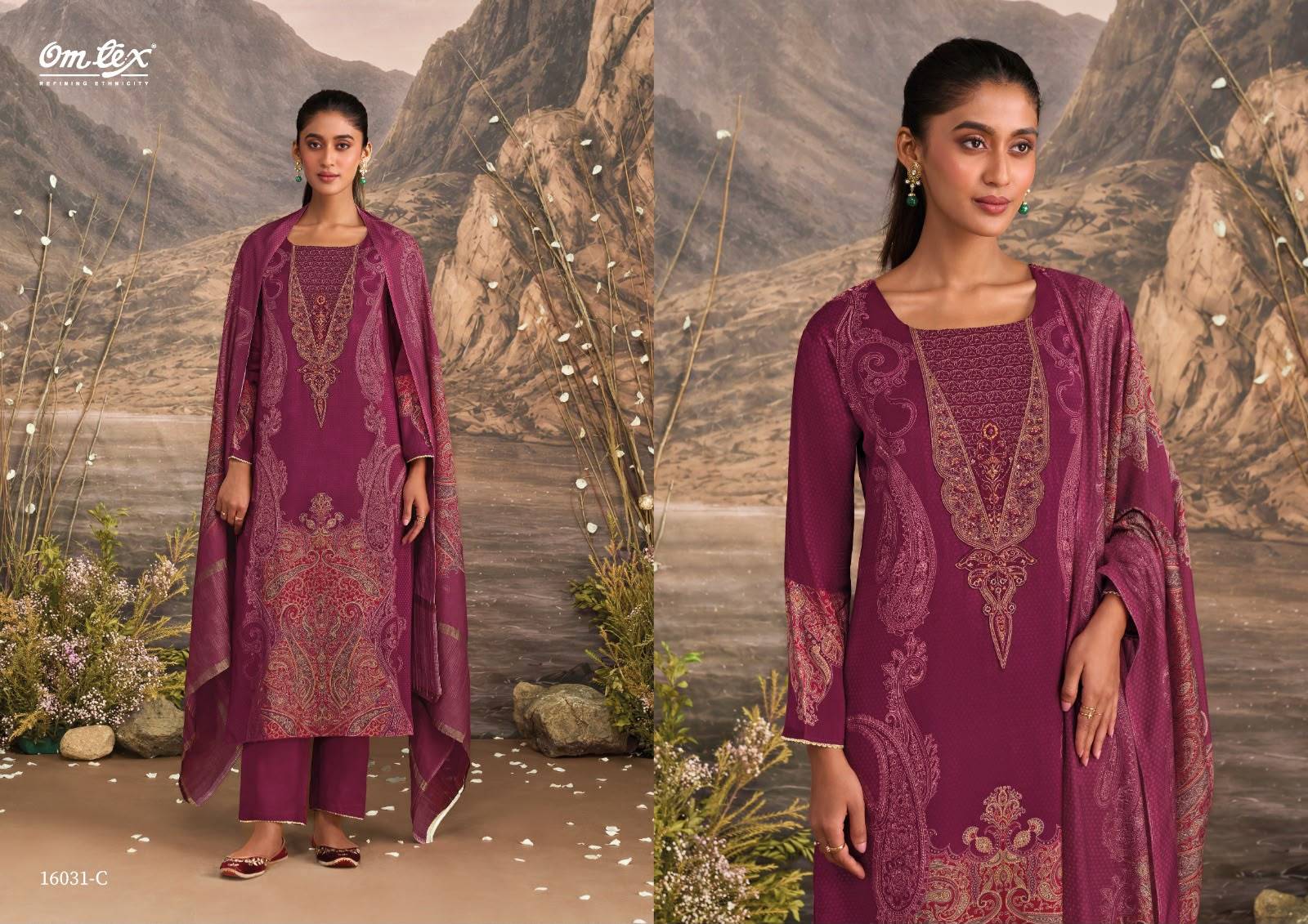 EMBER By Om Tex 16031 SERIES Beautiful Festive Suits Stylish Colorful Fancy Casual Wear & Ethnic Wear MUSLEEN SILK Dresses At Wholesale Price